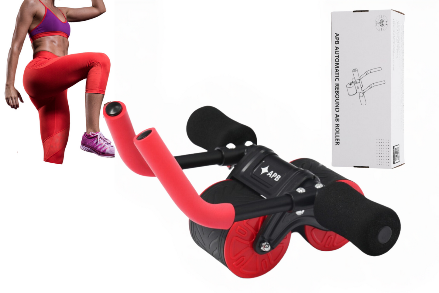 APB Blast Ab roller with rebound with knee and elbow support